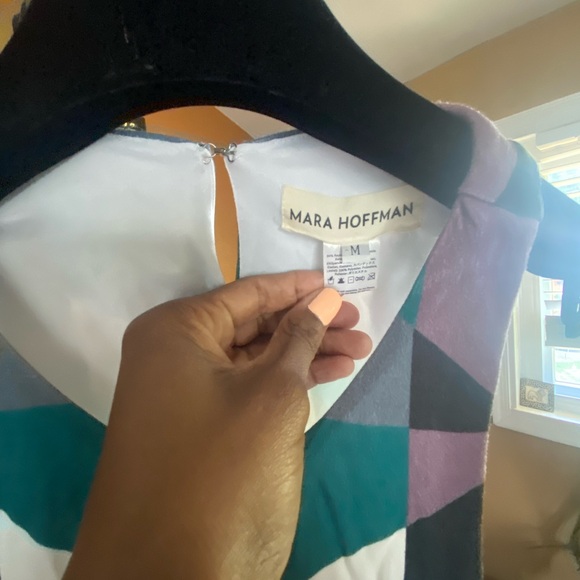 Mara Hoffman Ponte Diamonds Pastel
Pink Geometric Print Cut Out Midi... USED! - Picture 7 of 8